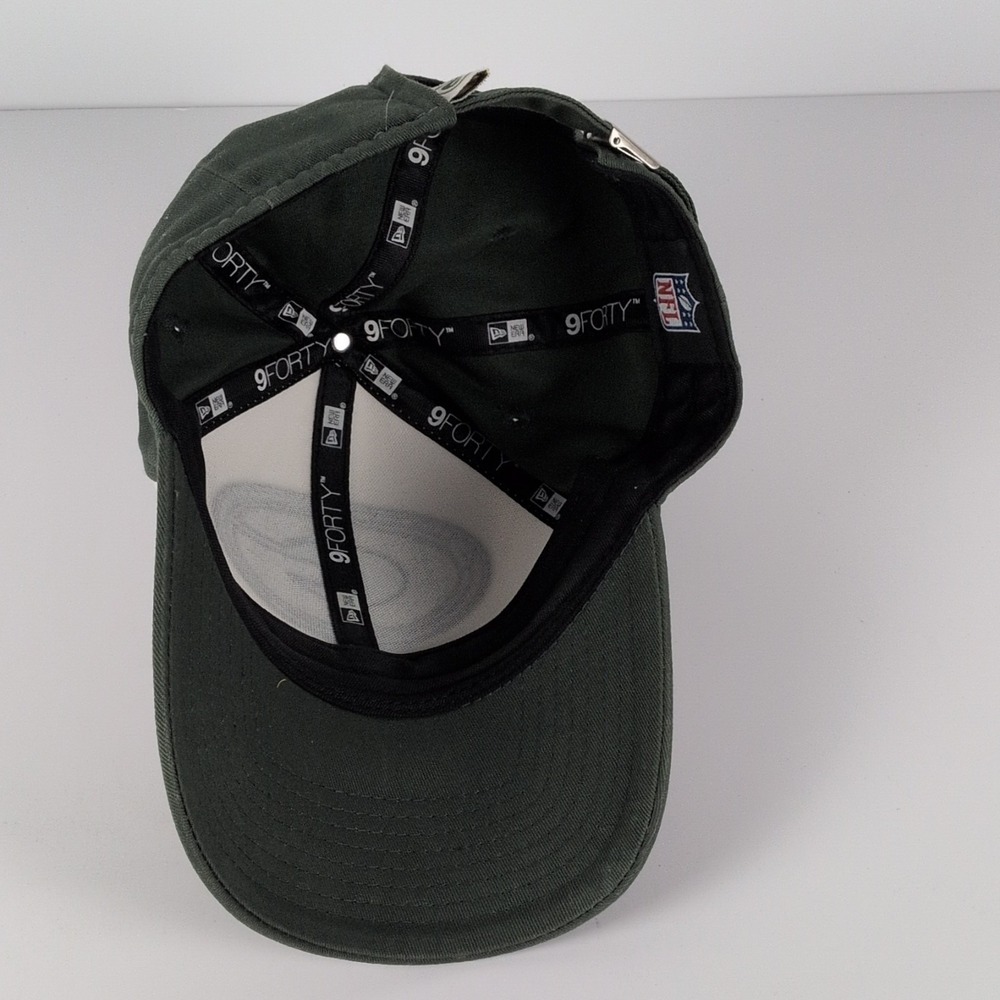 New Era Green Bay Packers Women Adjustable Cap Green/White Sequin Logo - Picture 3 of 10